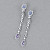 Earrings with spinel and diamonds