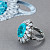 Ring with paraiba tourmaline and diamonds
