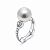 Ring with South Sea pearl and diamonds