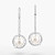 Earrings with South Sea pearls and diamonds
