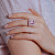 Ring with morganite and diamonds