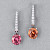 Earrings with tourmalines and diamonds