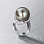 Ring with Tahitian pearl and diamonds