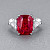 Ring with Mahenge spinel and diamonds
