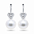 Earrings with South Sea pearls and diamonds