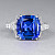 Ring with tanzanite and diamonds