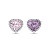 Stud earrings with spinels and diamonds