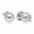 Stud earrings with South Sea pearls and diamonds