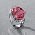  Ring with pink tourmaline and diamonds