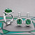 Ring with green tourmaline and diamonds