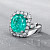 Ring with paraiba tourmaline and diamonds