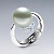 Ring with South Sea pearl and diamonds
