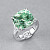 Ring with green tourmaline and diamonds