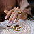Ring with golden South Sea pearl