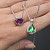 Pendant with sapphire and diamonds