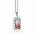 Pendant with Bi-color tourmaline and diamonds
