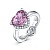 Ring with spinel and diamonds