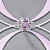 Ring with Mauve spinel and diamonds