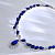 Necklace with blue sapphires and diamonds