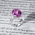 Ring with spinel and diamonds
