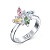 Ring with sapphires and diamonds