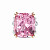 Ring with morganite and diamonds