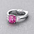 Ring with spinel and diamonds