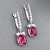 Earrings with tourmalines and diamonds