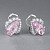 Earrings with morganite and diamonds