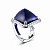 Ring with tanzanite and diamonds