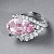 Ring with morganite and diamonds