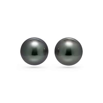 Earrings with Tahitian pearls