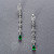 Earrings with emeralds and diamonds