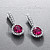 Earrings with rubellite tourmalines and diamonds