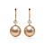 Earrings with freshwater pearls and diamonds