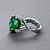 Ring with green tourmaline and diamonds