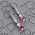 Earrings with spinels and diamonds