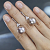 Earrings with freshwater pearls and diamonds
