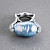 Ring with South Sea baroque pearl and diamonds