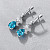 Earrings with Cambodian zircons and diamonds