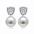 Earrings with South Sea pearls and diamonds