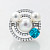 Ring with South Sea pearl, Cambodian zircon, and diamonds