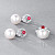 Earrings with South Sea pearls, spinel, and diamonds