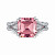 Ring with tourmaline and diamonds