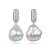 Earrings with South Sea baroque pearls and diamonds