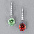 Earrings with tourmalines and diamonds