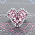 Ring with morganites and diamonds