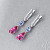 Earrings with spinels, rubellite tourmalines, and diamonds