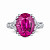 Ring with rubellite tourmaline and diamonds