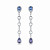 Earrings with spinel and diamonds